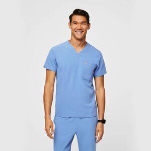 FIGS Leon Top, Ceil Blue (XS)